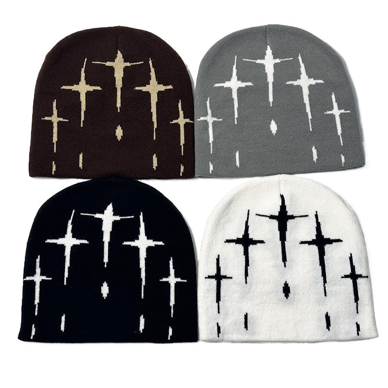 Starry Retro Knit Beanie