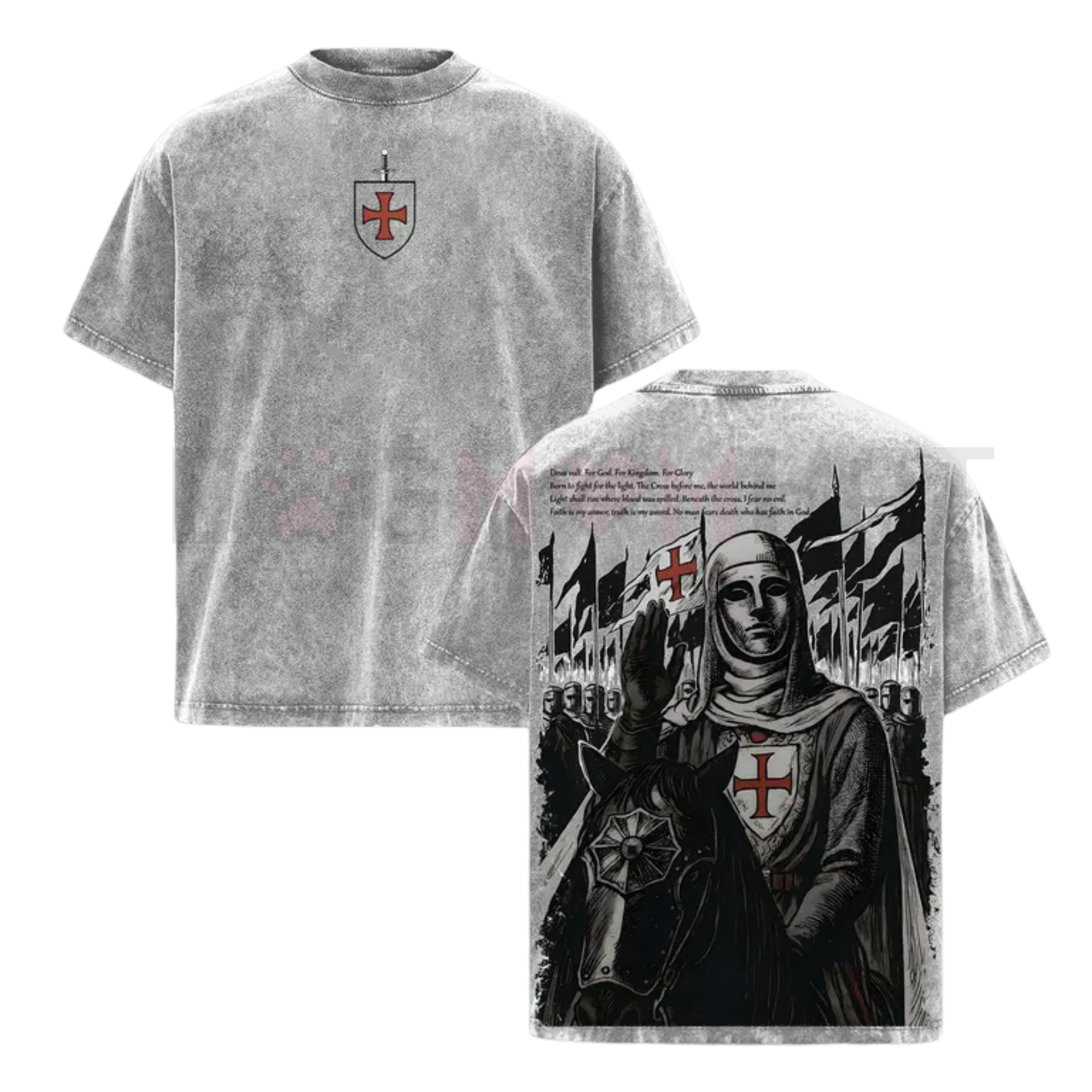 Retro Baldwin IV "The Leper King" Crusader T-Shirt