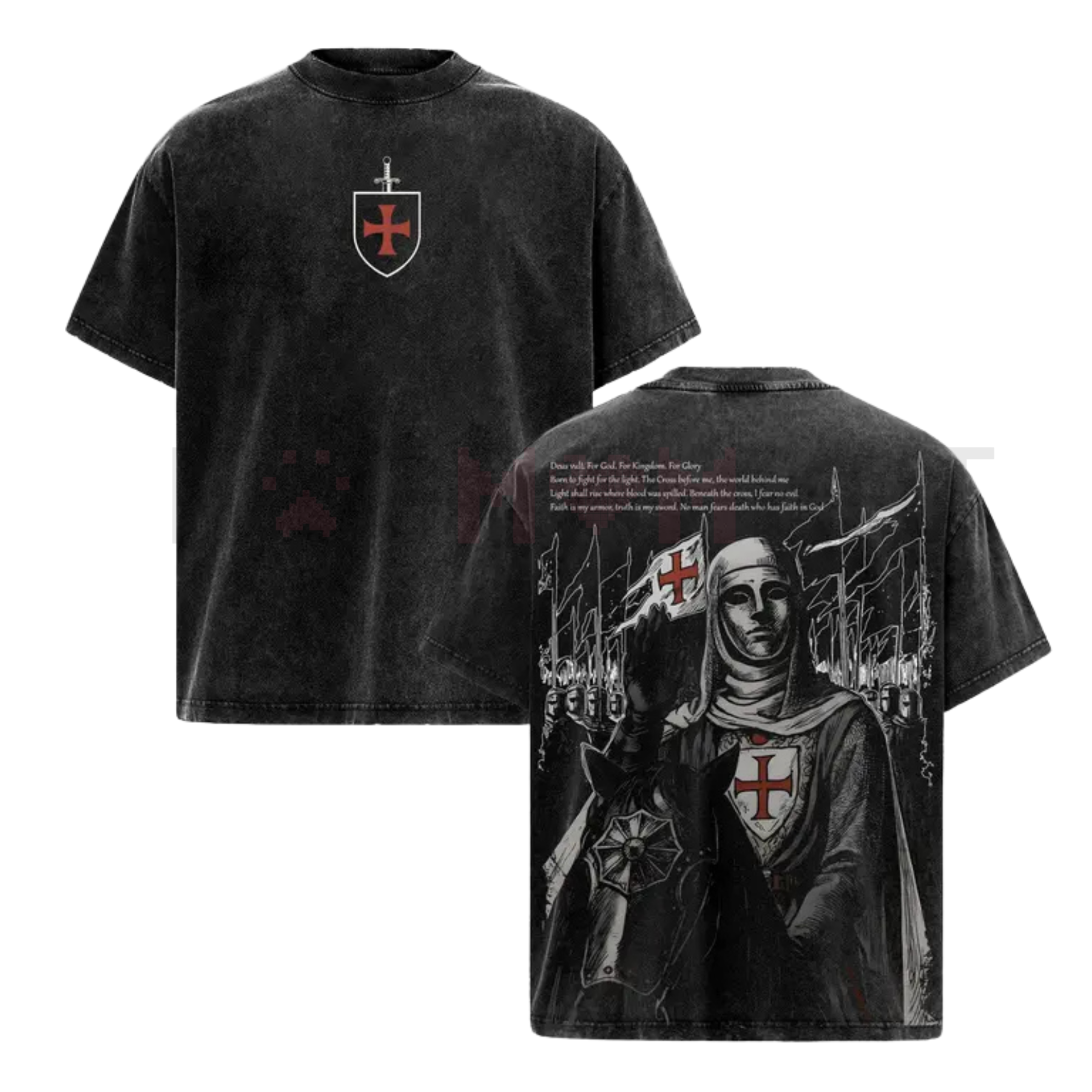 Retro Baldwin IV "The Leper King" Crusader T-Shirt