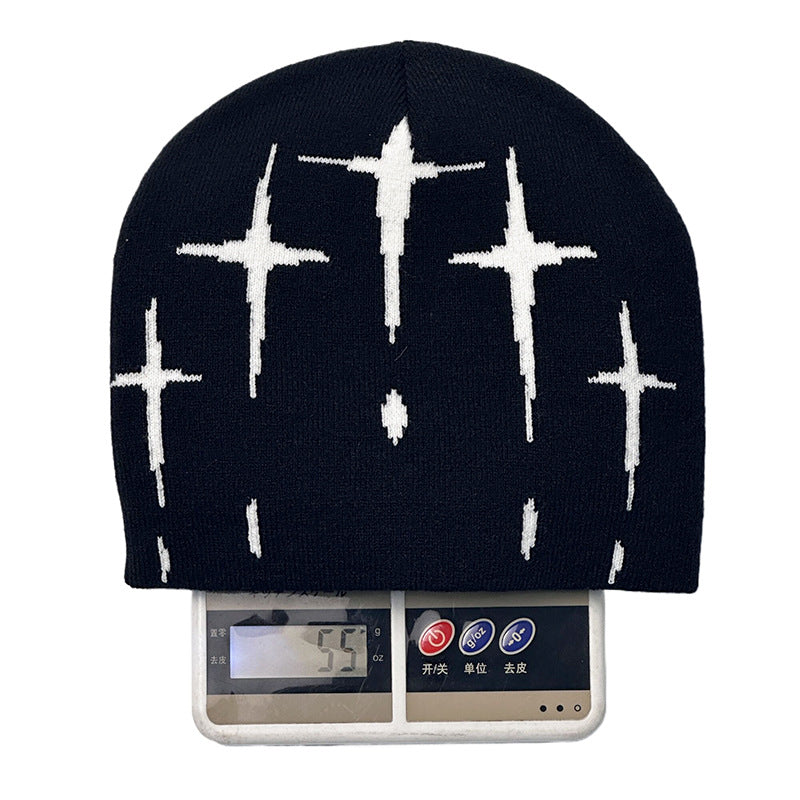 Starry Retro Knit Beanie