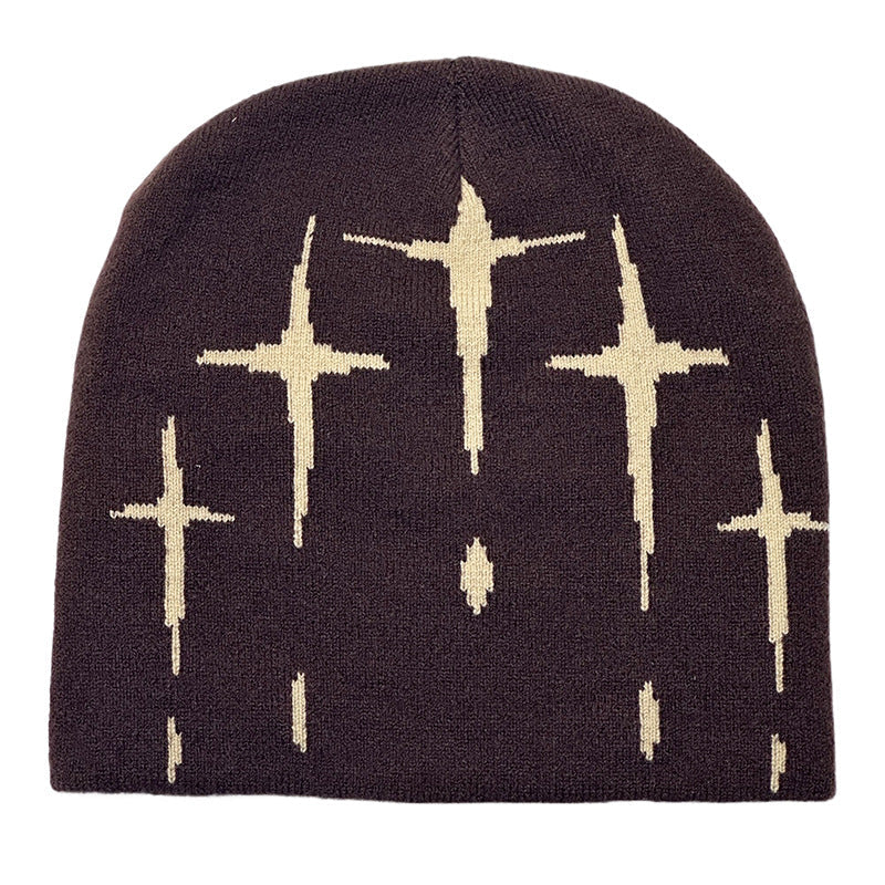 Starry Retro Knit Beanie