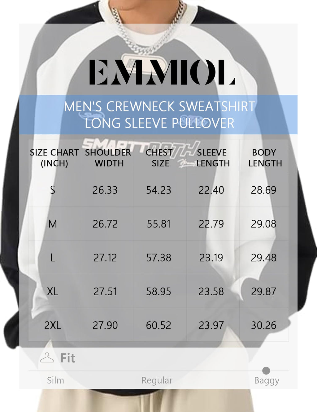 EMMIOL Oversized Crewneck