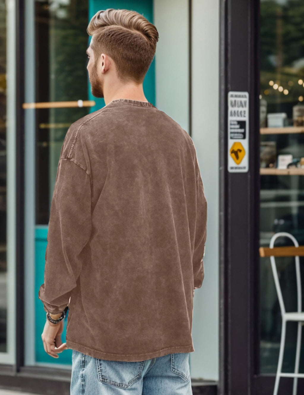 EMMIOL Oversized Crewneck