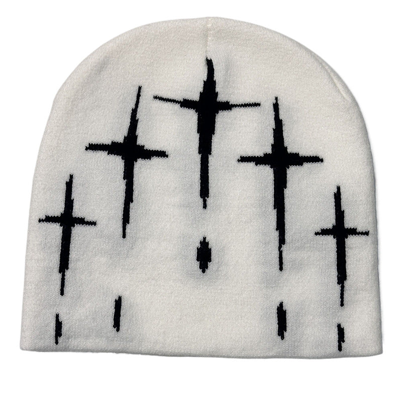Starry Retro Knit Beanie