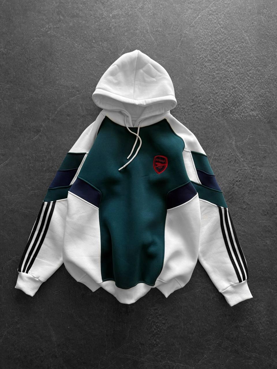 90s Blokecore Arsenal Hoodie, Retro Soccer Sweatshirt