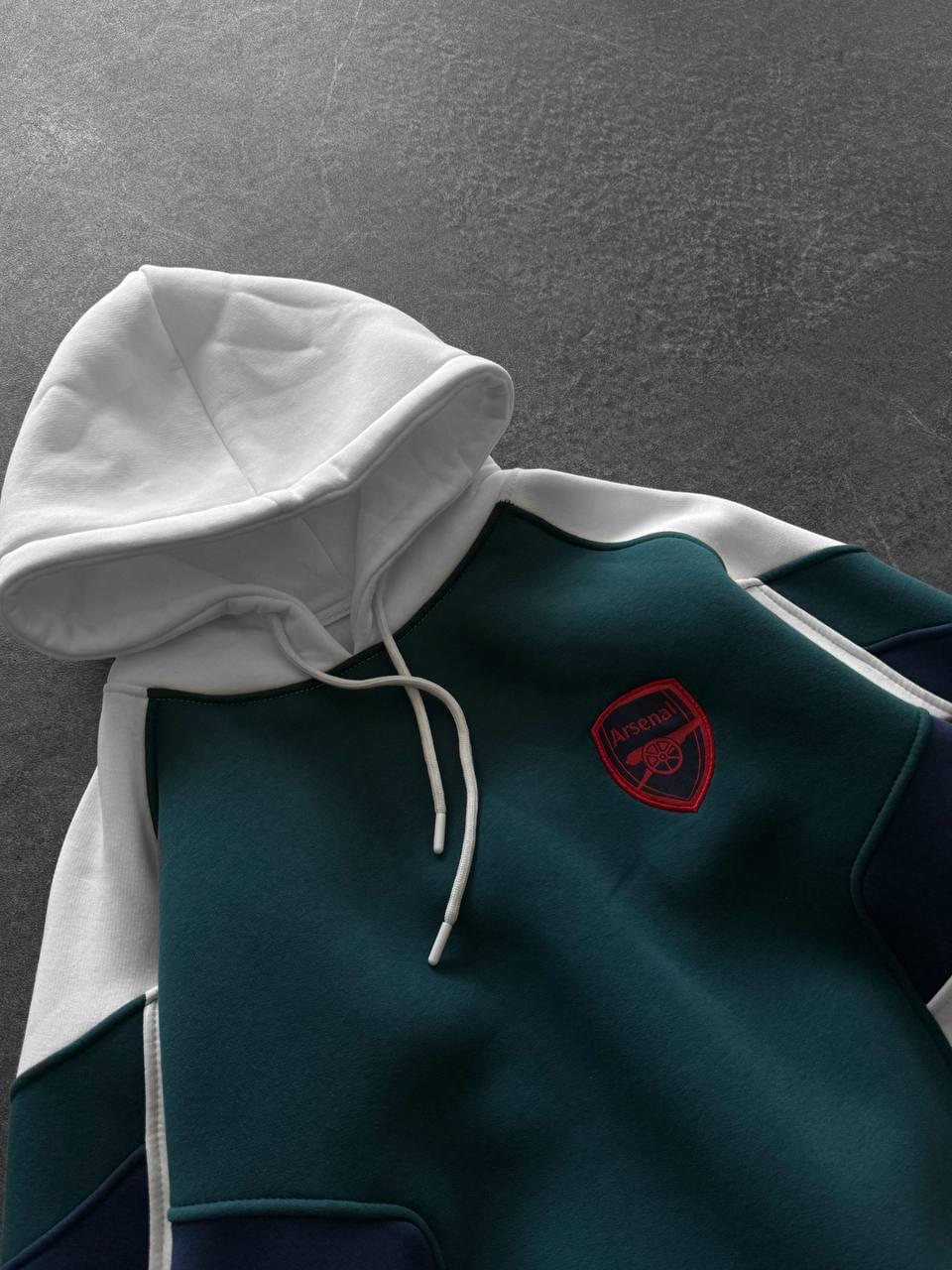 90s Blokecore Arsenal Hoodie, Retro Soccer Sweatshirt