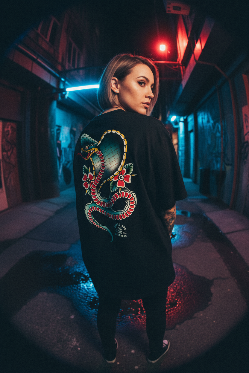 Spitting Cobra Tattoo Tee