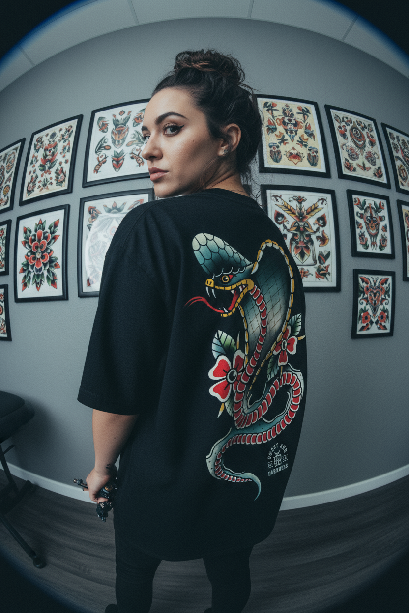 Spitting Cobra Tattoo Tee
