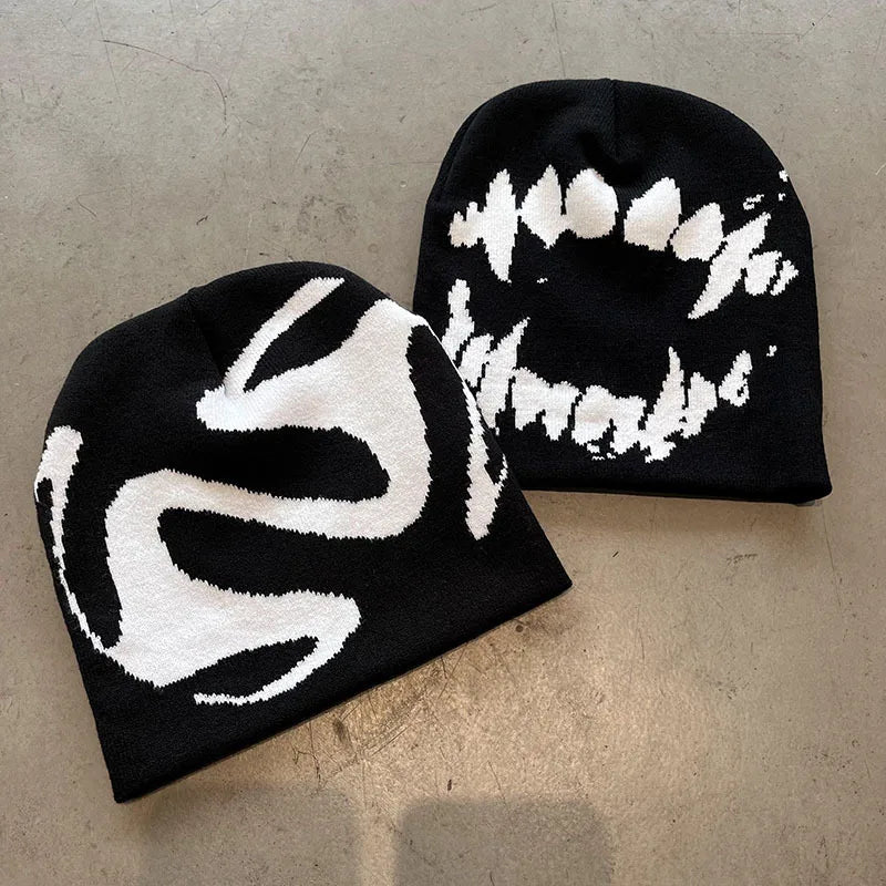 Knitted Goth Beanie