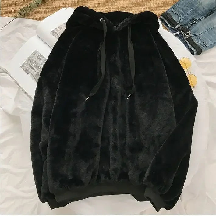 Y2K Plush Fleece Hoodie