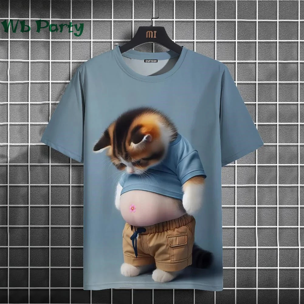 Cat Print Shirt