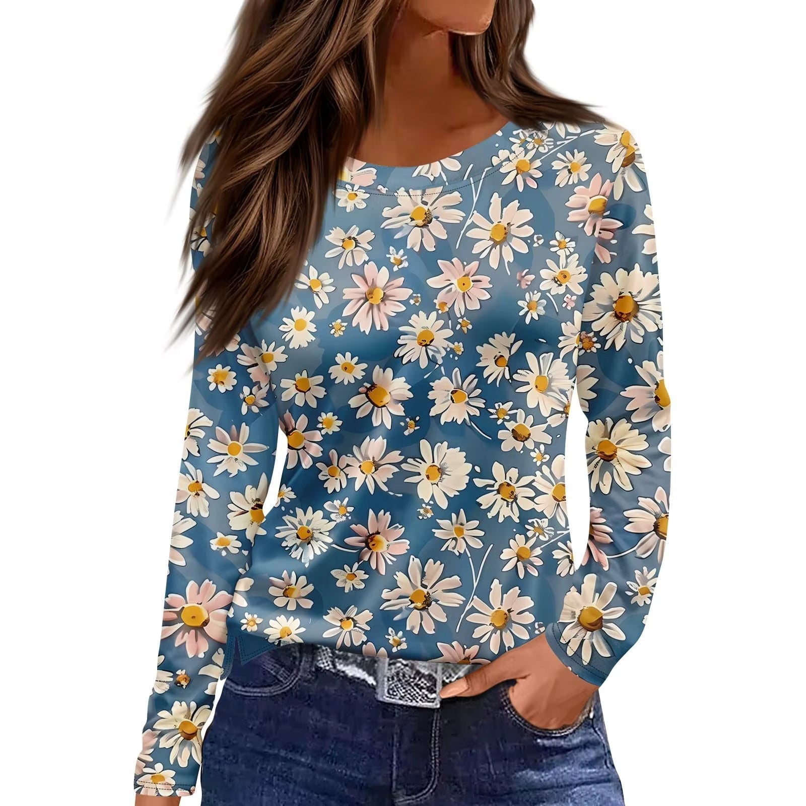 Vintage Floral Mesh Blouse