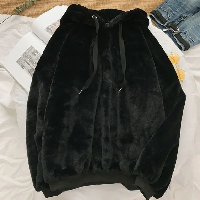 Y2K Plush Fleece Hoodie