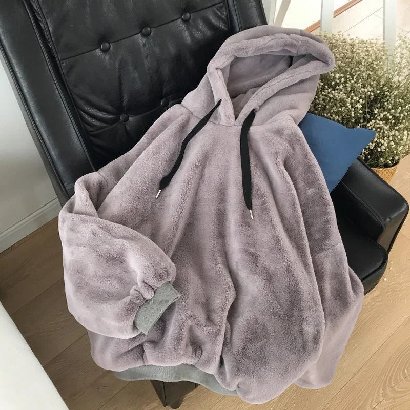 Y2K Plush Fleece Hoodie