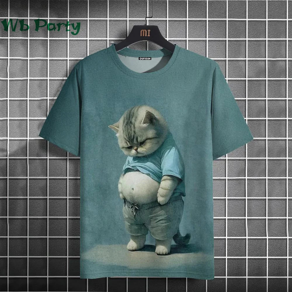 Cat Print Shirt