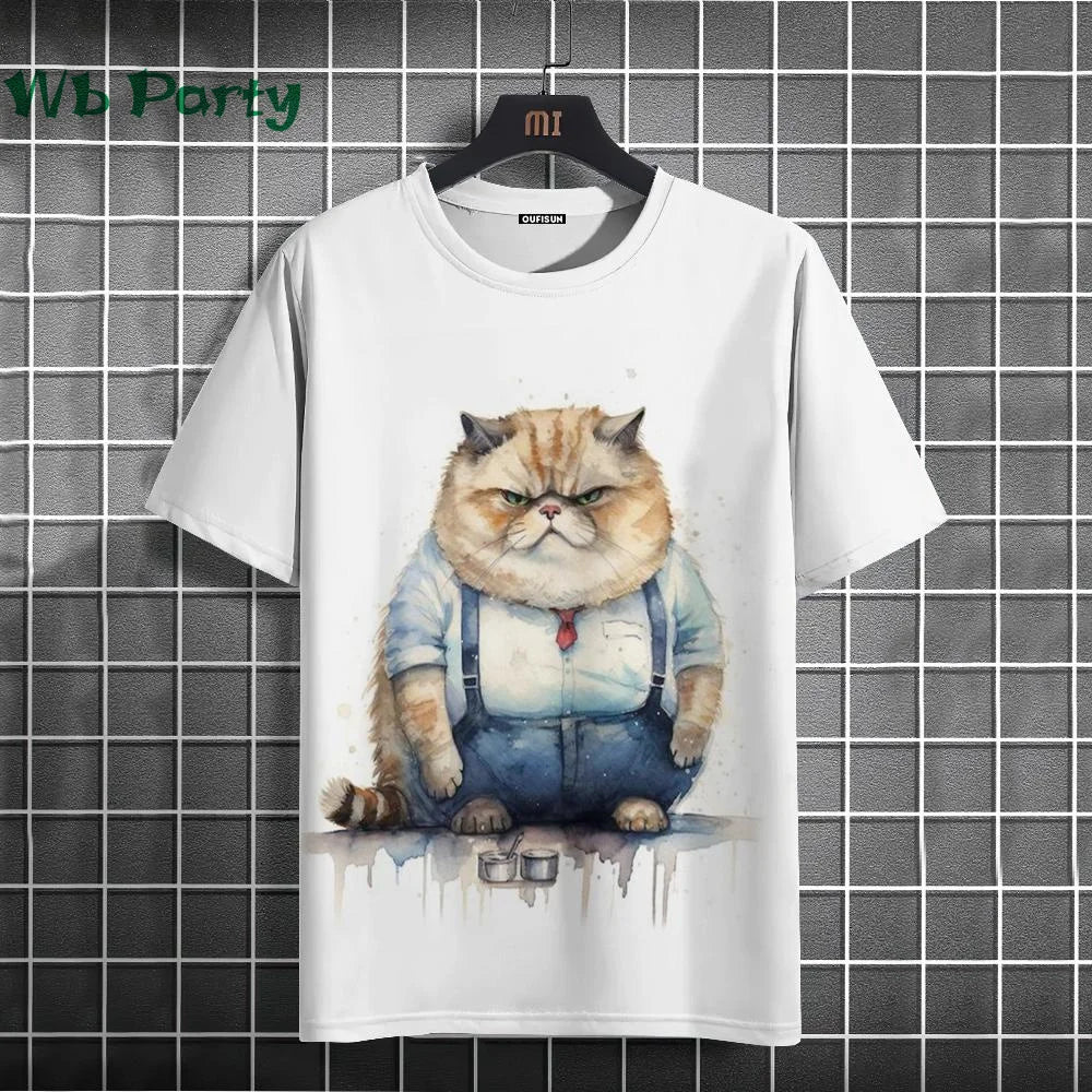 Cat Print Shirt
