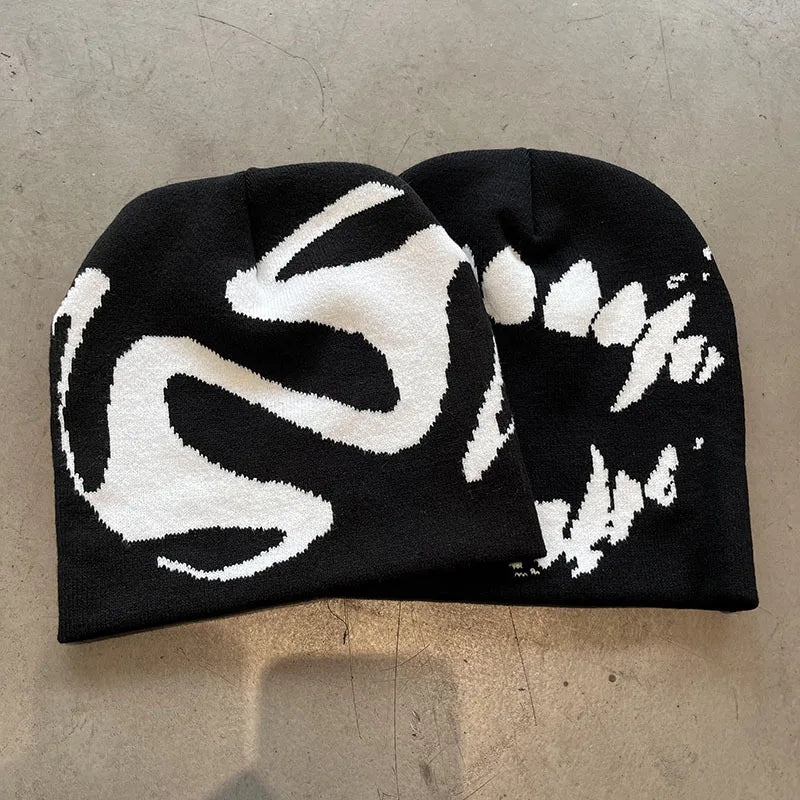 Knitted Goth Beanie