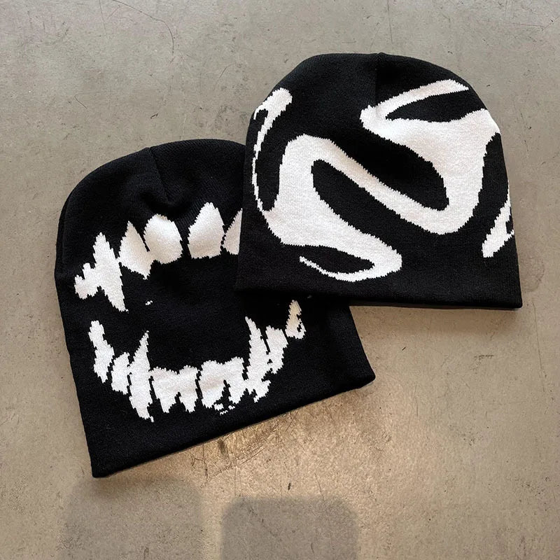 Knitted Goth Beanie