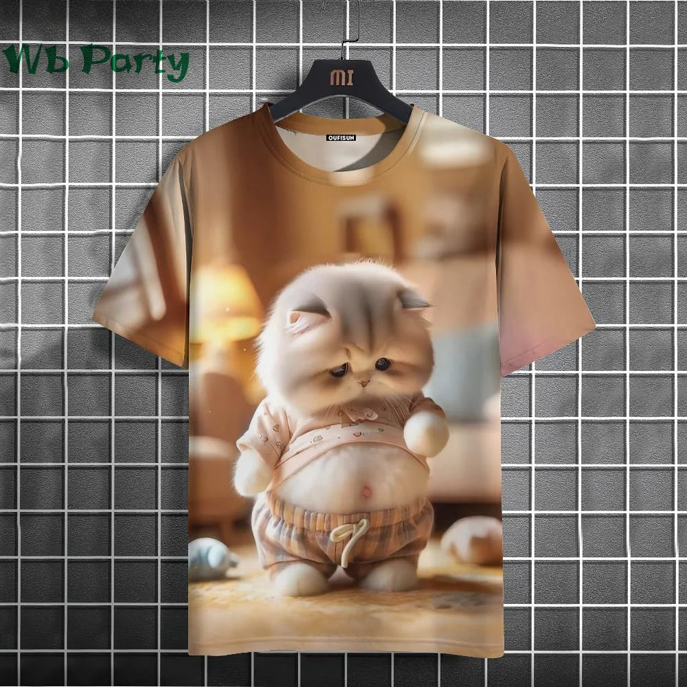Cat Print Shirt