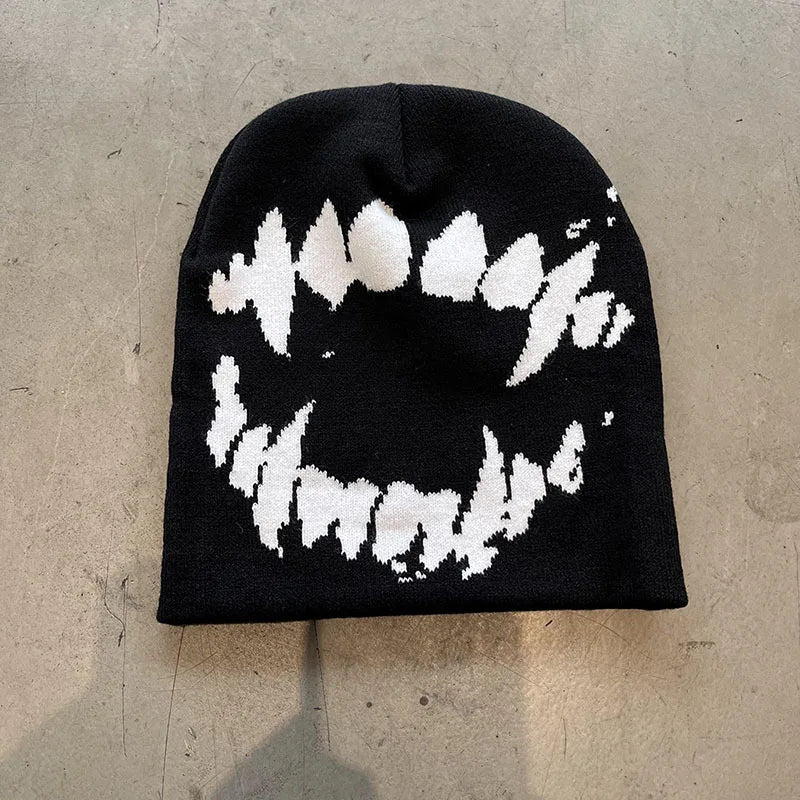 Knitted Goth Beanie