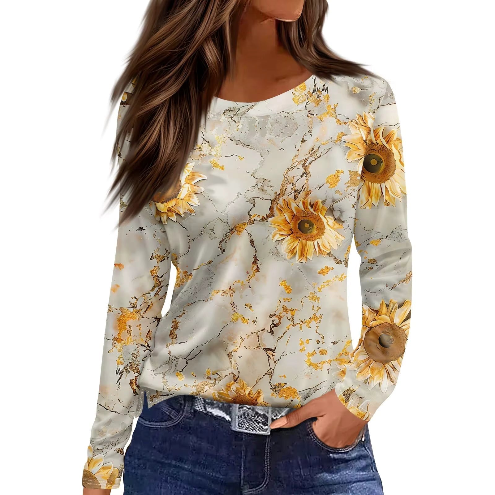 Vintage Floral Mesh Blouse