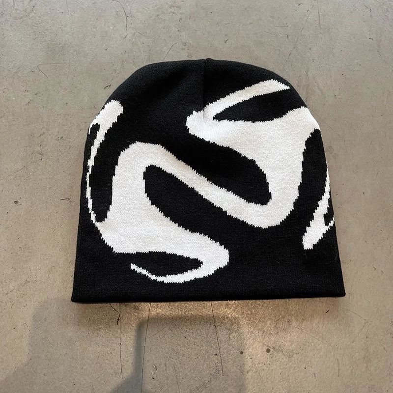 Knitted Goth Beanie