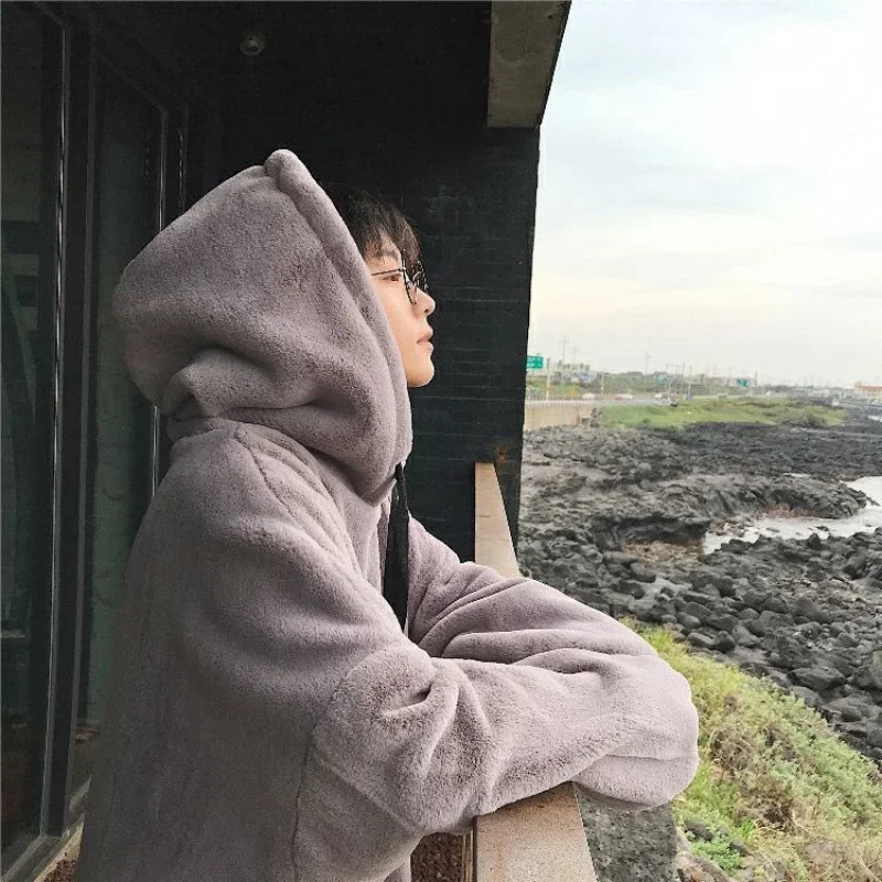 Y2K Plush Fleece Hoodie