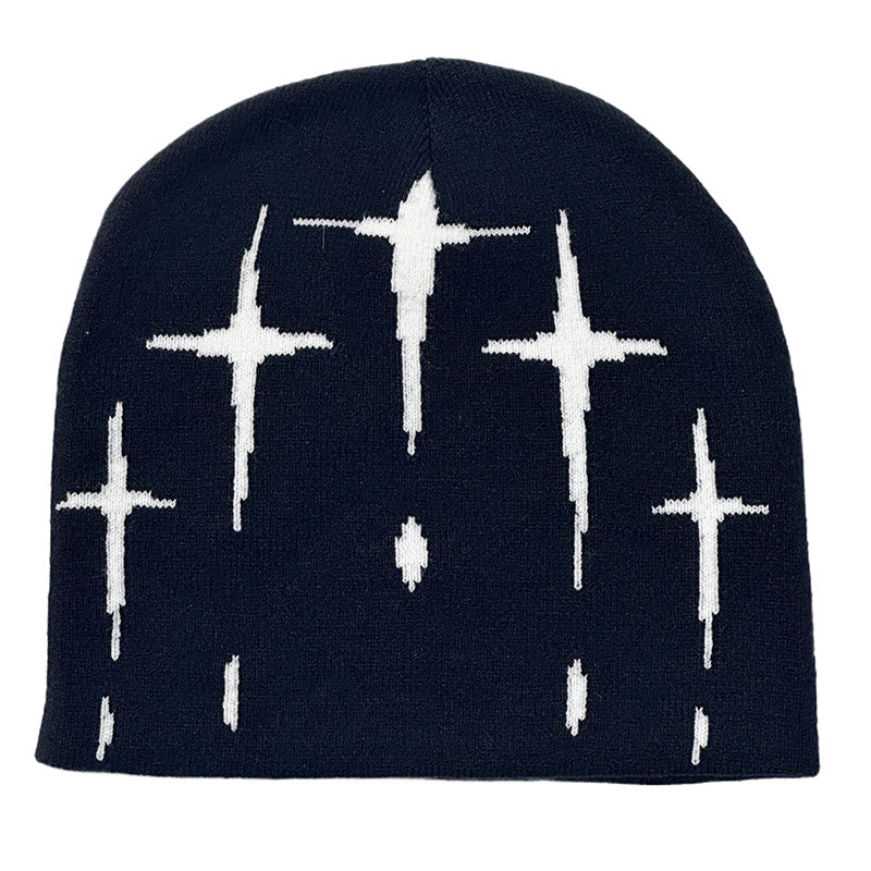 Starry Retro Knit Beanie