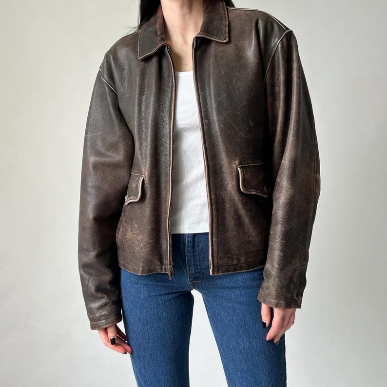 1980's Retro Leather Jacket