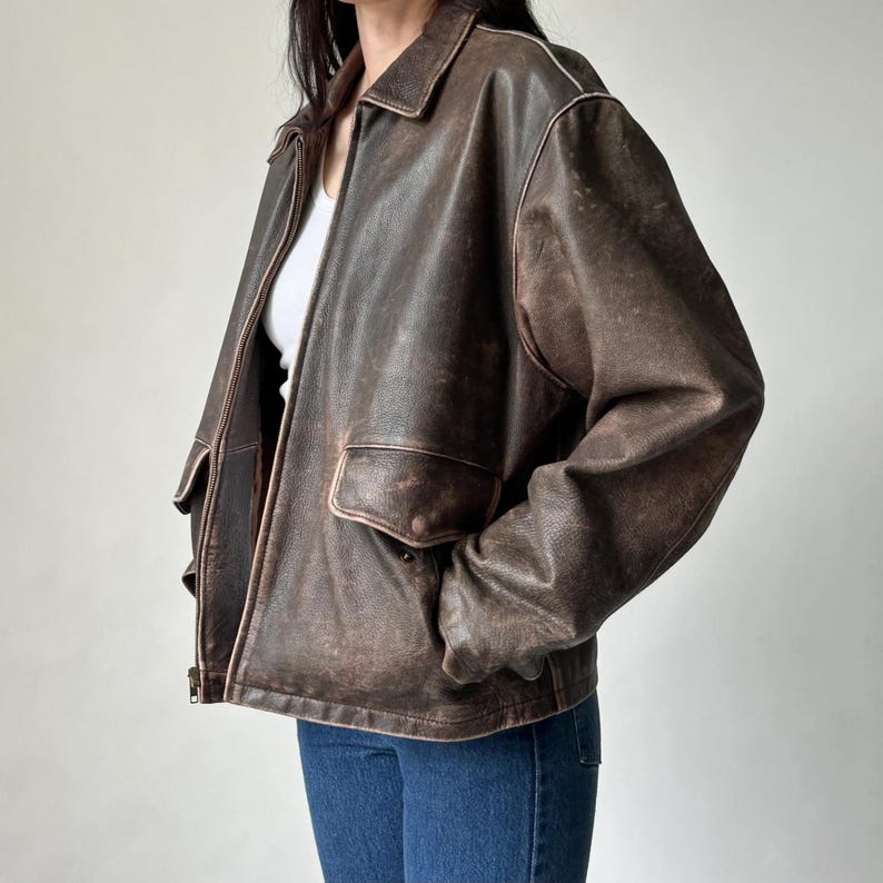 1980's Retro Leather Jacket