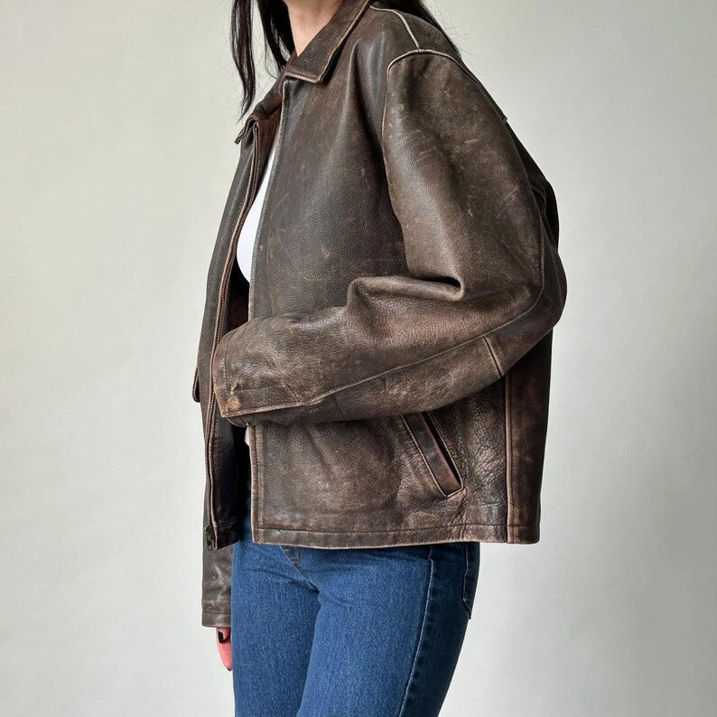 1980's Retro Leather Jacket