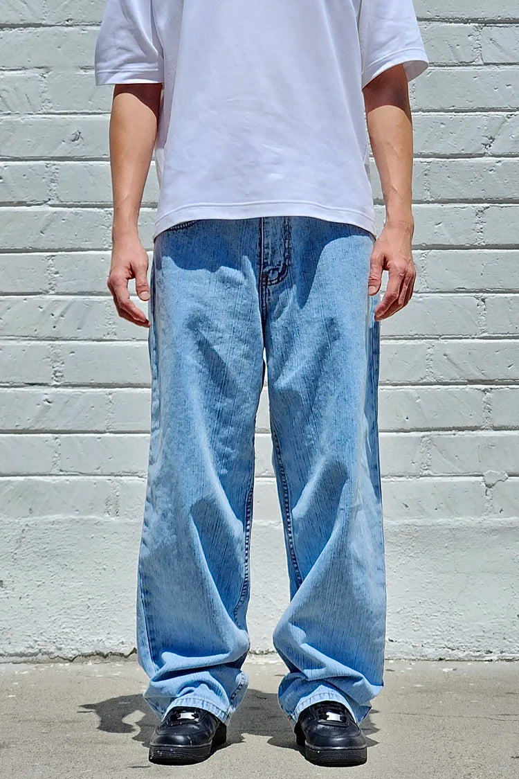 "Neo Blue" Baggy Jeans