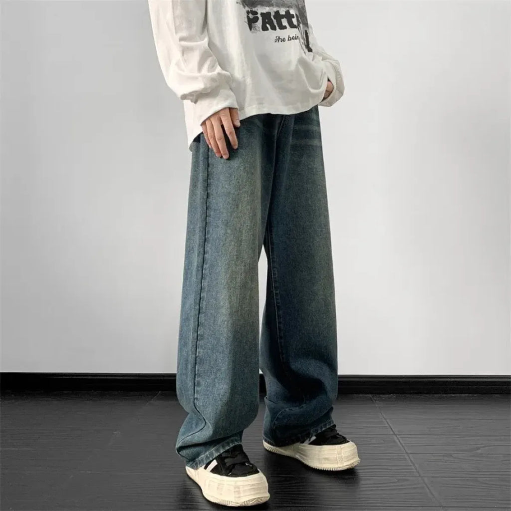 Vintage Wide Leg Denim Pants