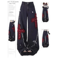 Gothic Patchwork Baggy Jeans